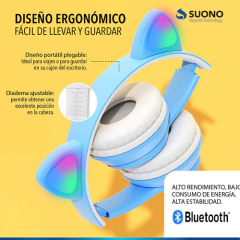 AURICULAR SUONO OREJAS DE GATO INALAMBRICO AYV0234 en internet