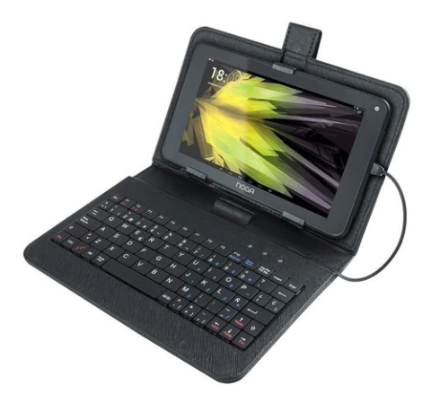 FUNDA CON TECLADO PARA TABLETS 7" NKB-007