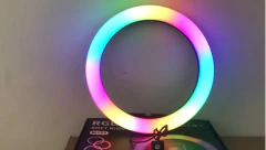 Imagen de ARO DE LUZ RGB HX-MJ30 12" CON TRIPODE 2MTS