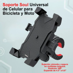 SOPORTE PARA BICICLETA/MOTO ROTACION 360° SOUL