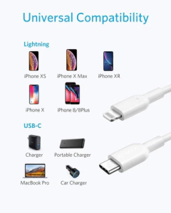 Imagen de CABLE IPHONE CERTIFICADO USB-C A LIGHTNING