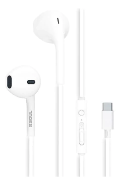 AURICULARES MANOS LIBRES SOUL S389 BLANCO TIPO C