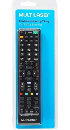 CONTROL REMOTO UNIVERSAL MULTILASER PARA TV SONY AC175 - comprar online