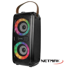 PARLANTE PORTATIL BLUETOOTH NETMAK NM-N53 RGB