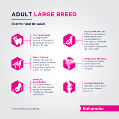 Alimento Eukanuba Adult Large Breed para Perros Adultos Grandes - TotalPet