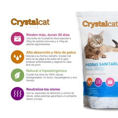 PROMO 5x4 Piedras Sanitarias CrystalCat Silica - tienda online