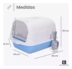 Imagen de Bandeja Litera Sanitaria Gato Cerrada Anti Olor