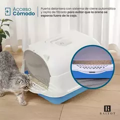 Bandeja Litera Sanitaria Gato Cerrada Anti Olor - tienda online
