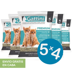 PROMO 5x4 Piedras Sanitarias Gattini x 4kg