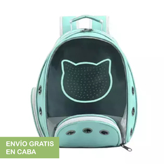 MOCHILA TRANSPARENTE GATO