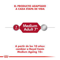 Alimento Royal Canin Medium Adult 7+ para Perros Adultos Medianos en internet