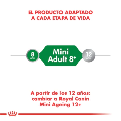 Alimento Royal Canin Mini Adult 8+ para Perros Adultos Pequeños 3Kg - tienda online