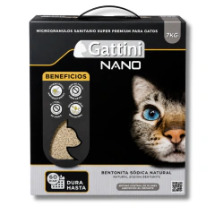 PIEDRAS SANITARIAS SUPER PREMIUM GATTINI NANO X 7KG