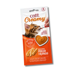 Catit Creamy Pollo – Snack Cremoso para Gatos x 4