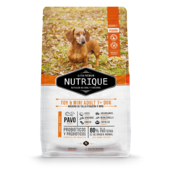 Alimento Nutrique Toy & Mini Adult +7 para Perros Senior Pequeños - comprar online