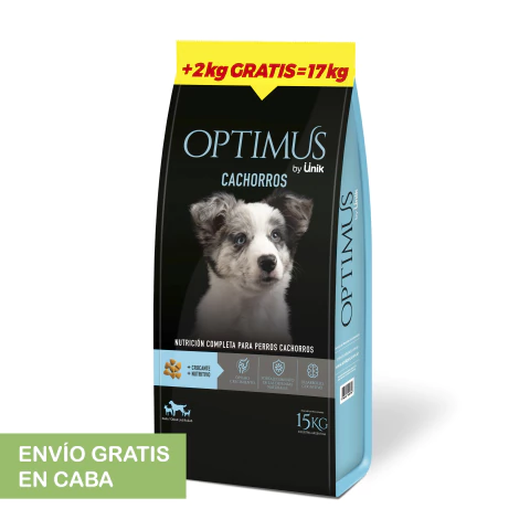 Alimento Optimus Unik para Cachorro de todos los tamaños 15kg + 2Kg de Regalo - comprar online