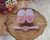 Conjunto Sapatinho + Laço Heart Rosa Bebê