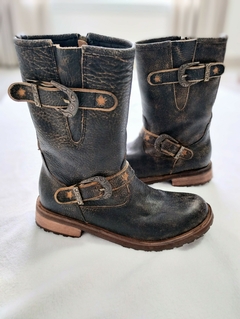 BOTA HARLEY BLACK CRUSH - Yamanas calzado de diseño