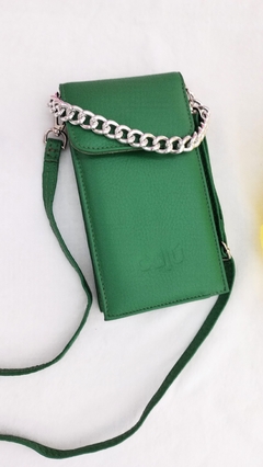 PORTA CELULAR STICH VERDE TREBOL - comprar online