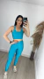 Legging Canelada Azul Caribe - comprar online