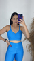 Top Beach Canelado Azul Ceu - comprar online