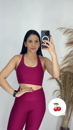 Top Nadador Canelado Cereja - comprar online