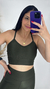 Top Larissa Canelado Verde Musgo - comprar online