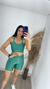 Short meia coxa canelado - comprar online
