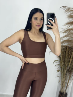 Top Julia Canelado Marrom - comprar online