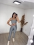 Legging canelada prata na internet