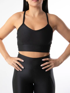 Top Larissa Canelado Preto