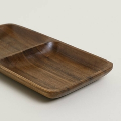 Imagen de Copetinero Rectangular Acacia Manila 30,5 x 15 cm.
