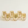Set X 6 Vasos Bombé Doré 500 ml.
