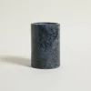 Porta Utensilios Andhra de Mármol Negro 16 cm.