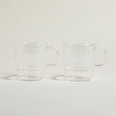 Set X2 Mugs Net Borosilicato 300 ml. - tienda online