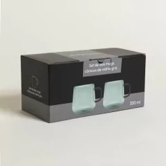 Set X2 Mugs Net Borosilicato 300 ml. - tienda online