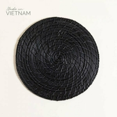 Centro De Mesa Redondo Vinh Negro 34 cm.
