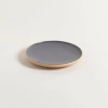 Plato Postre Korba Gris Oscuro/Beige 20 cm. - comprar online