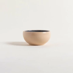 Mini Bowl Korba Gris Oscuro/Beige Brillante 10 cm. - comprar online