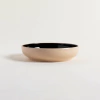 Plato Hondo Korba Negro/Beige 19 cm. - comprar online