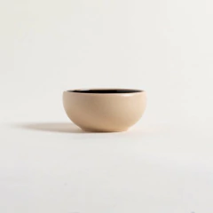 Mini Bowl Korba Negro/Beige Brillante 10 cm. - comprar online