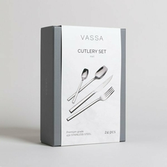 Set Cubiertos Vassa Net Acero Inoxidable 24 Piezas - tienda online