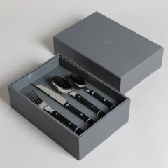 Set Cubiertos Vassa Toscana Black 24 Piezas - tienda online