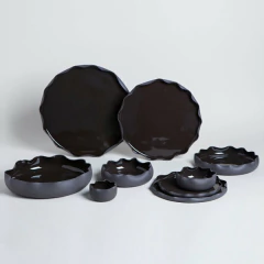 Bowl Bajo Vassa Taormina Black 500 ml. - tienda online
