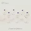 Set X 6 Copas de Cristal de Bohemia Sarah