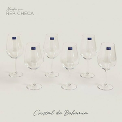 Set X 6 Copas de Cristal de Bohemia Sarah - Duvet Home