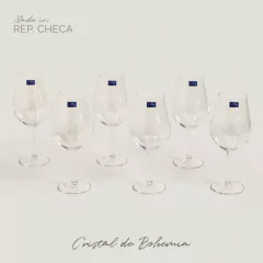 Set X 6 Copas de Cristal de Bohemia Sarah - Duvet Home