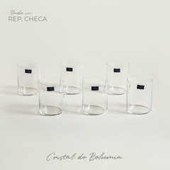 Set X6 Vasos De Cristal De Bohemia Anita