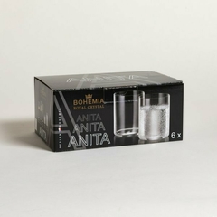 Set X6 Vasos De Cristal De Bohemia Anita - Duvet Home