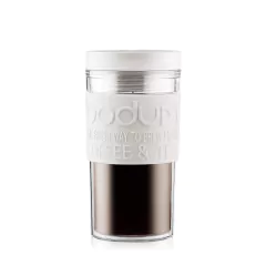 Travel Mug Bodum Doble Pared Hermetico Blanca